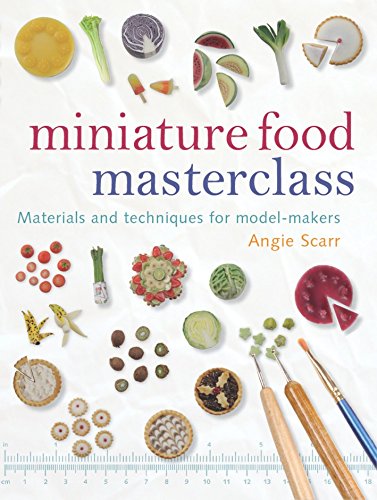 Book cover showing tiny, realistic miniature food and sculpting tools.