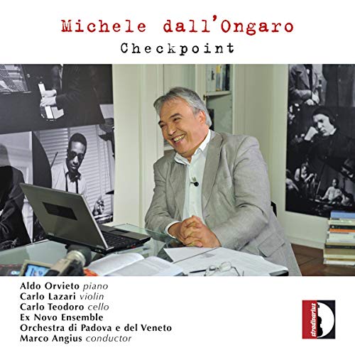 CD cover featuring a smiling man at a desk with a laptop.