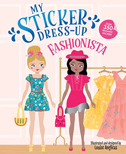 Book cover featuring two illustrated girls in colorful outfits with a clothing rack.