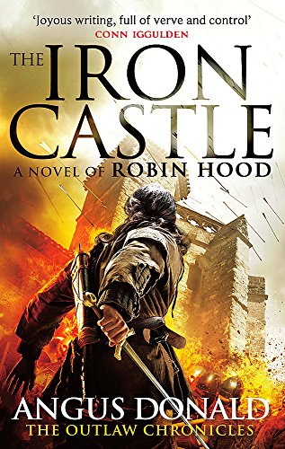 Book cover: “The Iron Castle” depicts a hooded figure with a sword.
