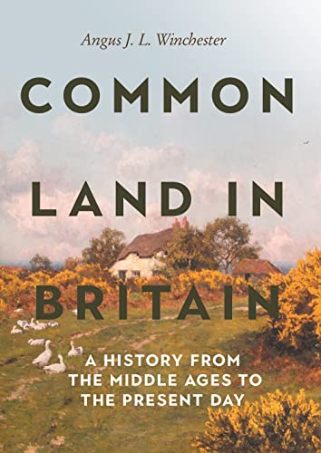 Book cover: “Common Land in Britain” with a rural landscape scene.