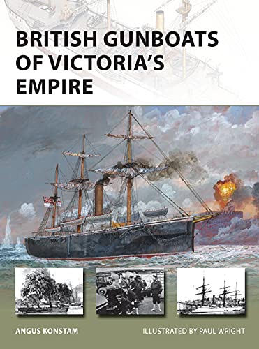 Book cover depicting a 19th-century British gunboat firing a cannon.