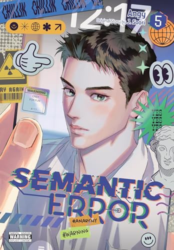 Comic book cover featuring a young man’s face with digital graphics.