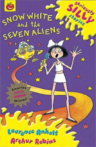 Book cover featuring a girl with a microphone and a small yellow alien.