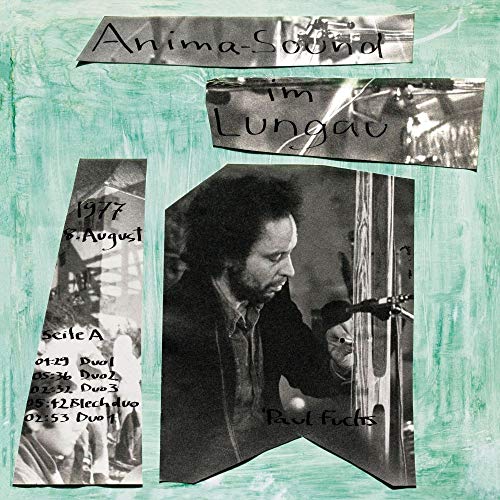 Album cover with a man playing a harp and textC-LLBL handwritten text.