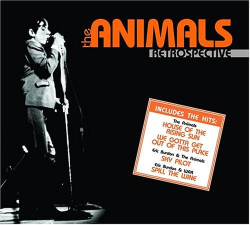 CD cover for The Animals’ “Retrospective” featuring Eric Burdon performing.