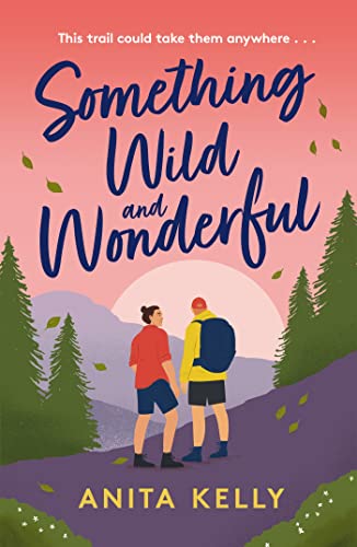 Book cover with two figures hiking towards a rising sun over mountains.