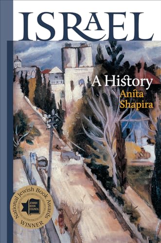 Book cover: “Israel: A History” with a landscape painting.