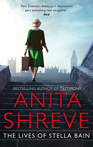 Book cover: woman walking up steps toward London skyline.