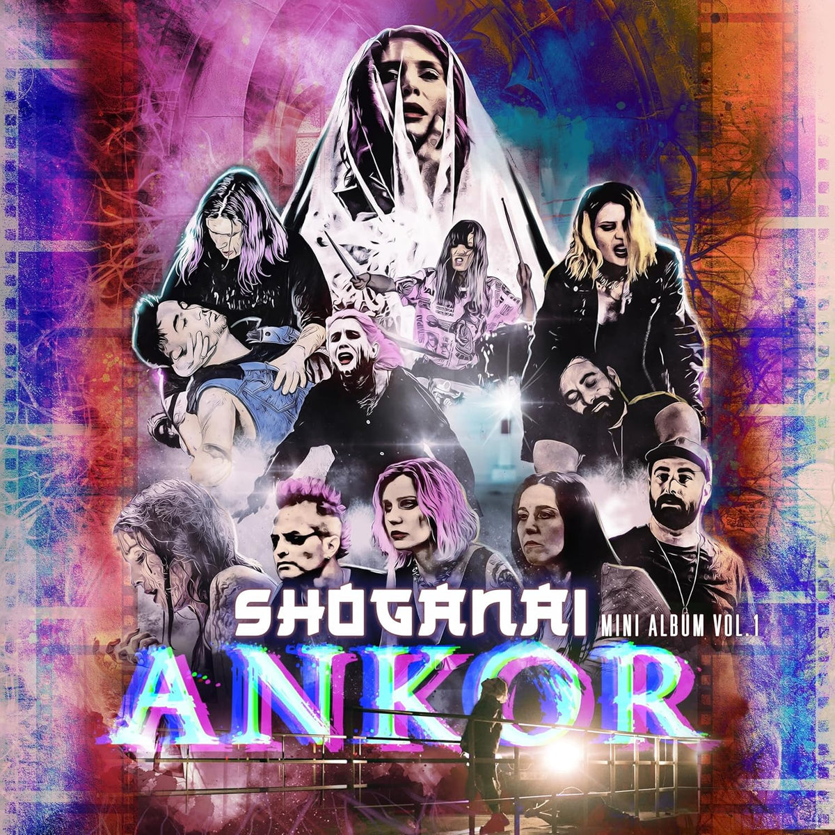 Collage of band members with the text Ankor Shoganai Mini Album Vol. 1.