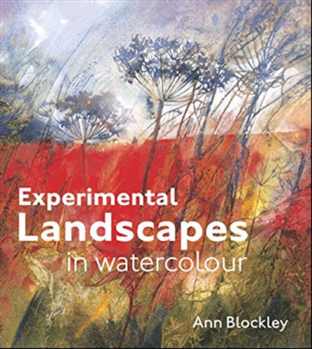 Book cover featuring an abstract watercolor landscape with red fields and wildflowers.