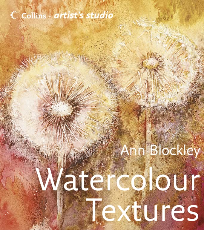 Watercolour book cover with dandelion seed heads on a textured background.