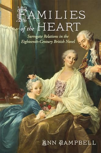Book cover depicting three people in 18th-century attire, titled "Families of the Heart.