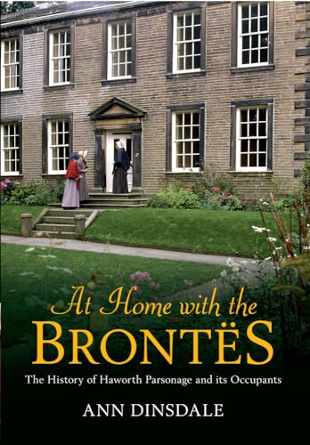 Haworth Parsonage exterior with figures in period dress, book cover.