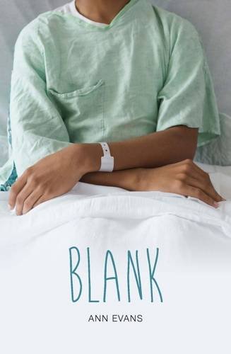 Book cover: person in hospital gown resting hands on a white sheet.