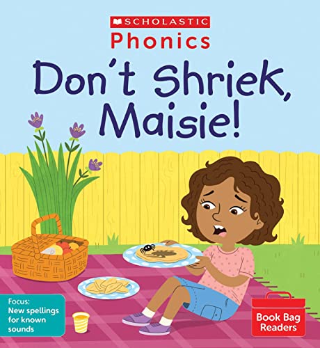 Book cover: girl surprised by a spider on her pancakes.