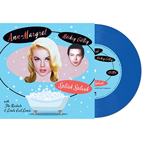 Splish Splash" vinyl record featuring Ann-Margret, Mickey Gilley, and a bathtub.