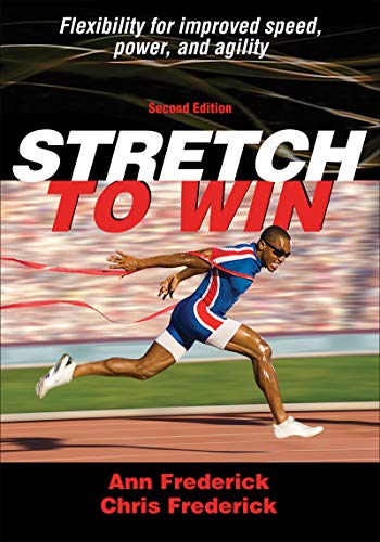 Book cover: “Stretch to Win” with a runner in motion.