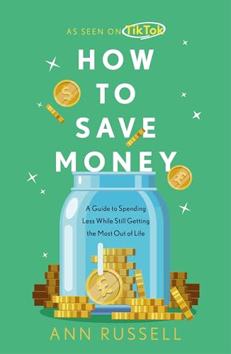 Book cover: “How To Save Money” with coins and a jar illustration.