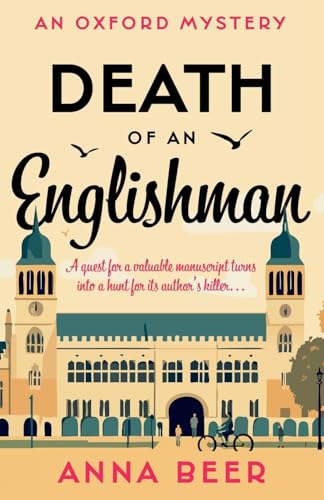 Book cover: "Death of an Englishman" with Oxford University buildings.