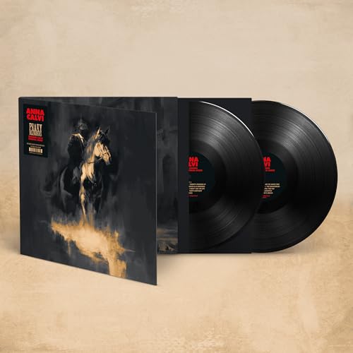 Black vinyl double album with artwork of horses and the Peaky Blinders logo.