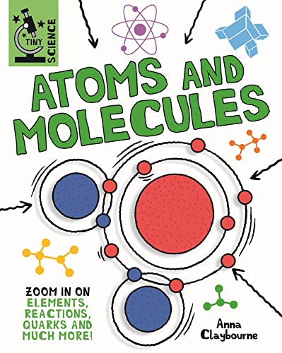 Book cover with colorful illustrations of atoms, molecules, and scientific diagrams.