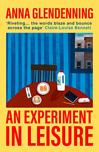 Book cover with a table setting, milk bottle, and window view.
