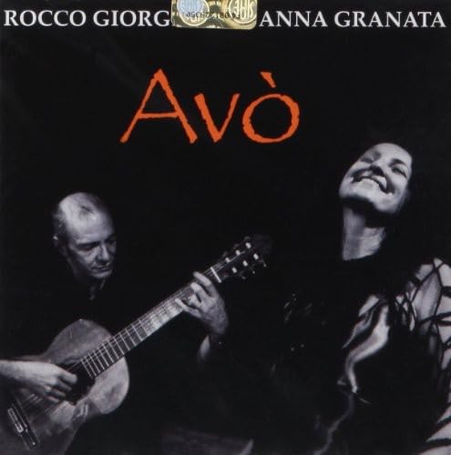 CD cover for Anna Granata’s “Avò” featuring two people and a guitar.