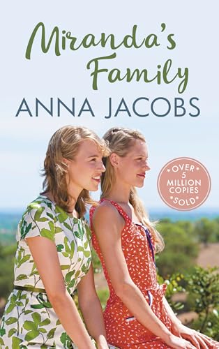 Book cover showing two smiling women outdoors with the title Miranda's Family by Anna Jacobs.