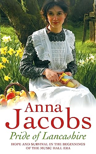 Book cover: woman in period clothing with apples and daffodils.