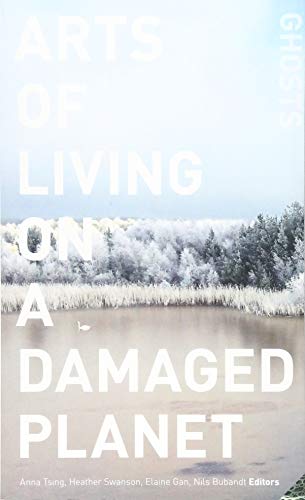 Book cover with frosted landscape and large white text: “Arts of Living…”
