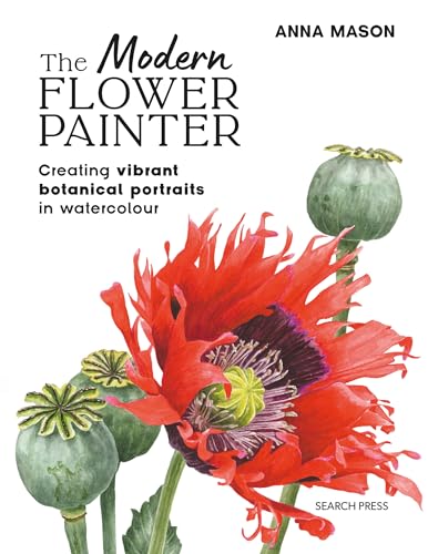 Watercolour paintings of flowers on a book cover with a soft, paperback texture.