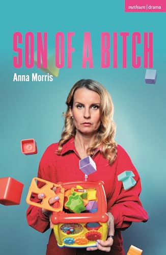 Book cover featuring a woman with colorful toy blocks, titled "Son of a Bitch".