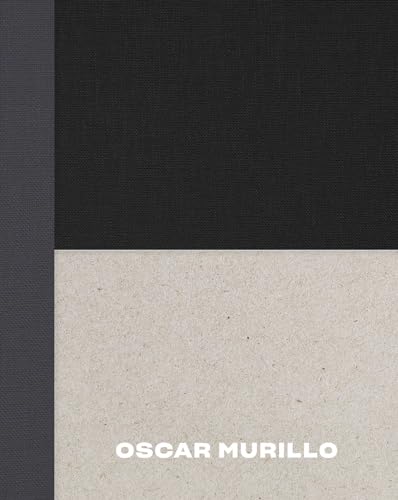Black and beige book cover with the artist’s name, “Oscar Murillo.”