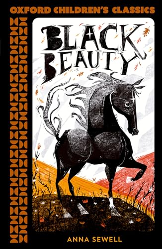 Cover of "Black Beauty" showing a black horse with a white blaze.