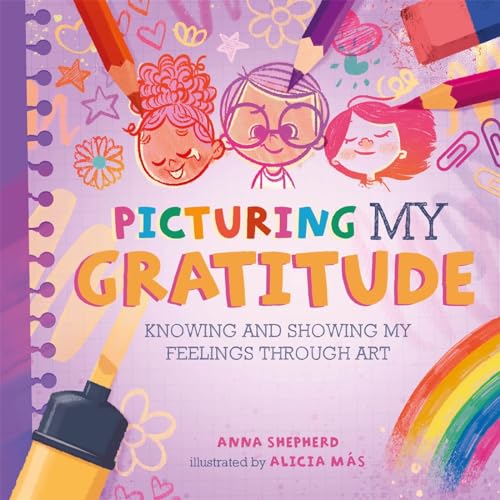 Book cover with colorful illustrations of children and art supplies.