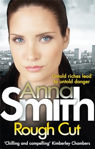 Book cover: woman’s face, title “Rough Cut” by Anna Smith.