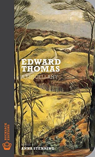 Book cover: “Edward Thomas: A Miscellany” with a landscape painting.