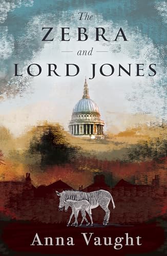 Book cover: zebra and St. Paul’s Cathedral in a painted landscape.