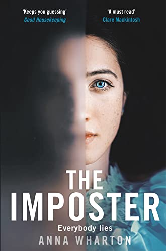 Book cover featuring a woman’s face split into two contrasting halves.