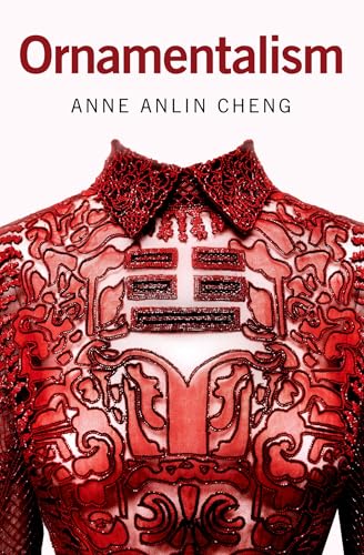 Book cover for “Ornamentalism” featuring a red, ornate garment detail.