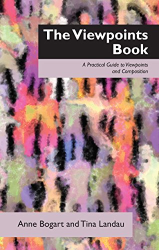 Book cover for The Viewpoints Book with abstract colorful brushstrokes and white text.