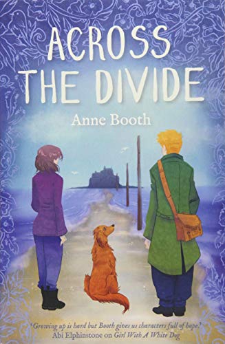 Book cover: two figures and a dog facing a distant castle.
