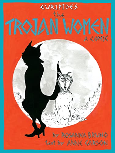 Comic cover: silhouette of a woman and a wolf against a moon.