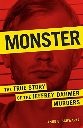 Book cover featuring a partial portrait of Jeffrey Dahmer with bold text.