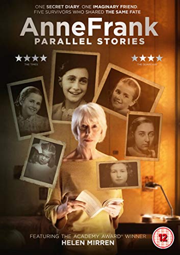 DVD cover featuring Helen Mirren surrounded by images of Anne Frank at different ages.