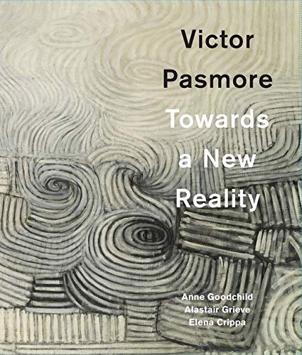 Book cover for "Victor Pasmore: Towards a New Reality" with abstract art.