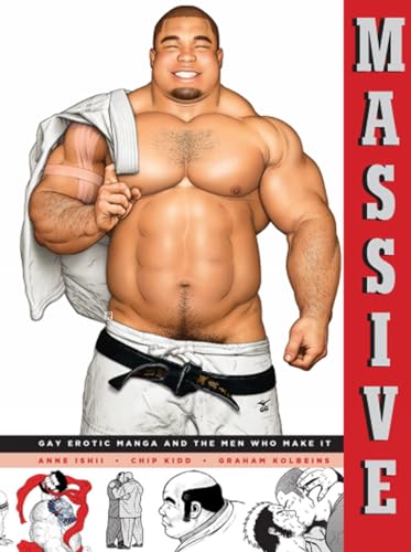 Book cover: muscular man with towel, title "Massive" in red vertical text.
