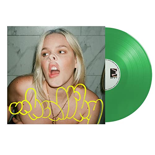 Anne-Marie album cover with green vinyl record beside it.