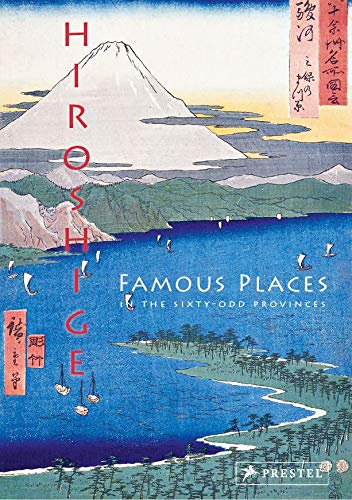 Hiroshige book cover featuring Mount Fuji over water and boats.